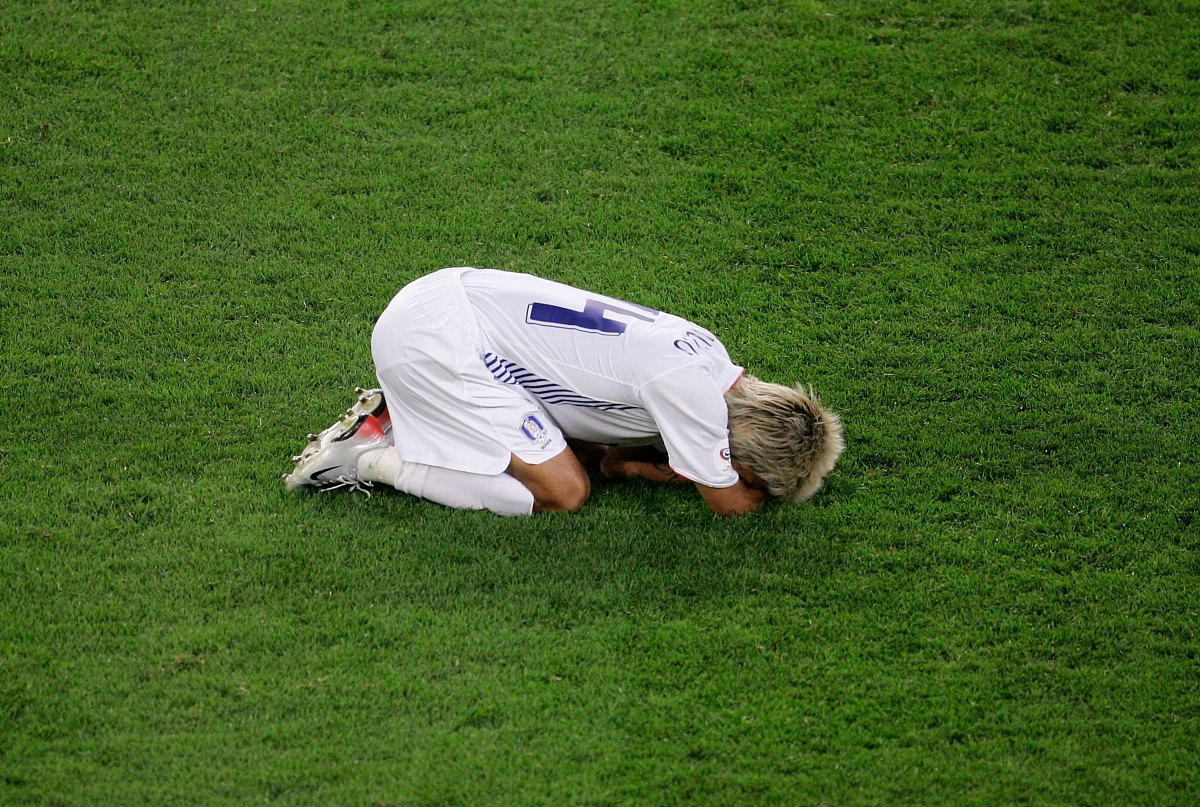 2006年6月23日,世界杯g组,瑞士2-0战胜韩国.李天秀的遗憾  hanover, g