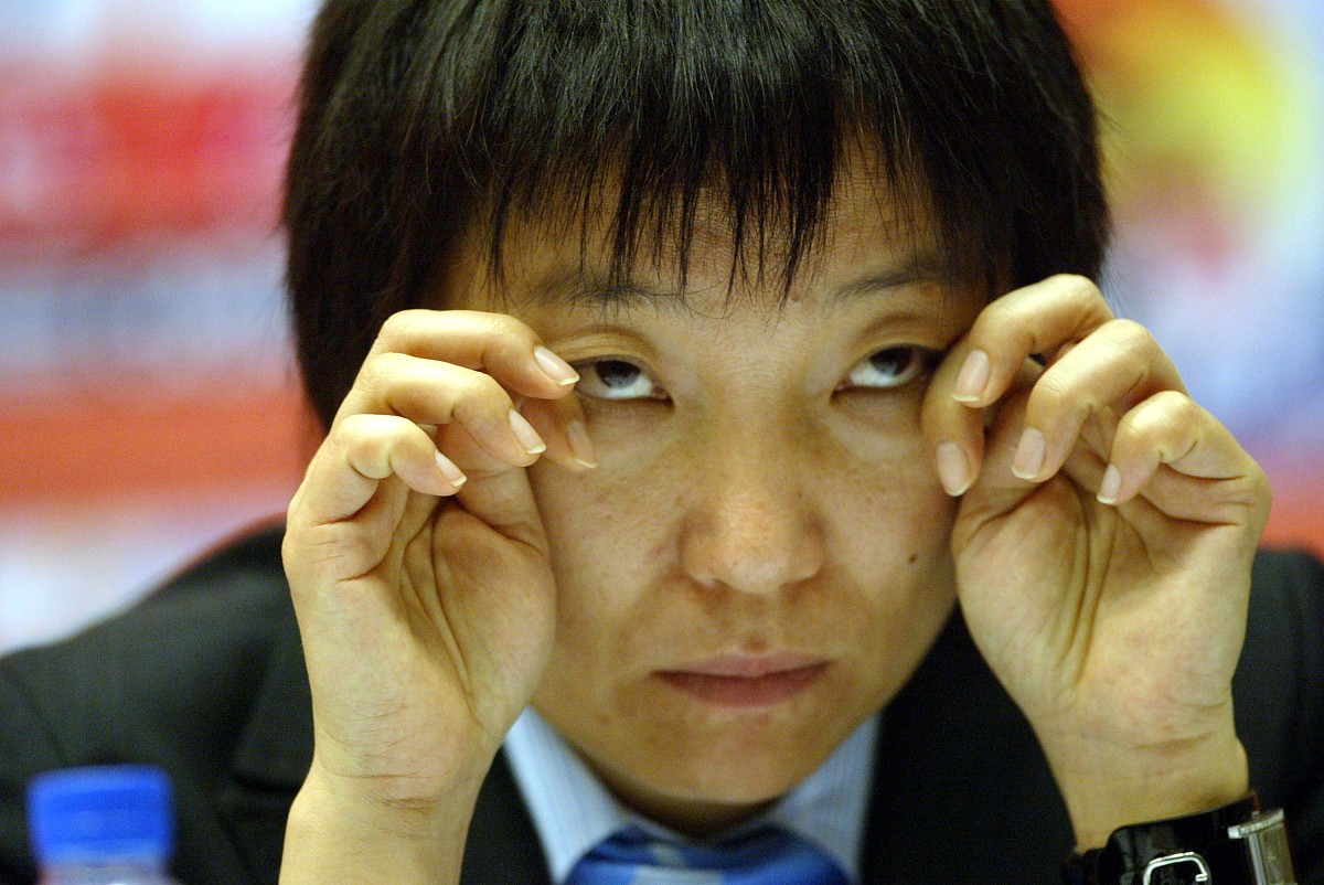 2007年4月22日,武汉,2007年女足世界杯官方网站落户腾讯qq.孙雯+++_++