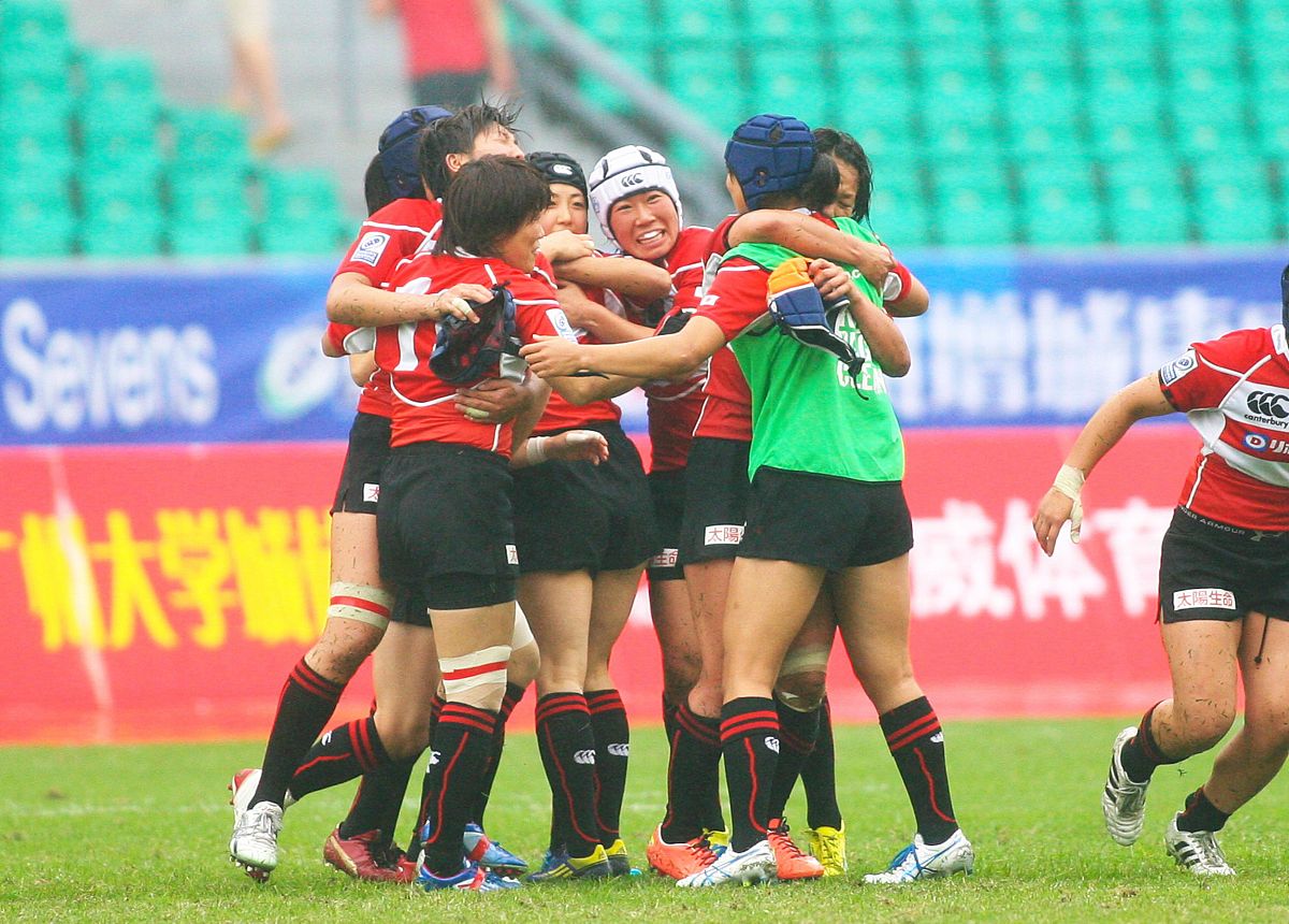 2013年3月31日,广州,2013世界女子七人制橄榄球碗级决赛,中国10-14日
