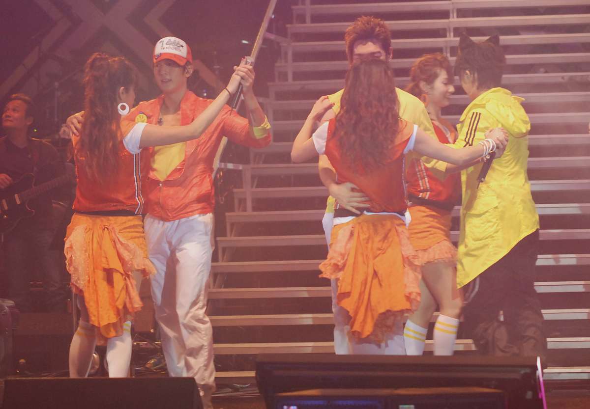 2009年4月11日,上海,飞轮海"想入飞飞<strong>世界</strong>巡回演唱会"在上海大舞台