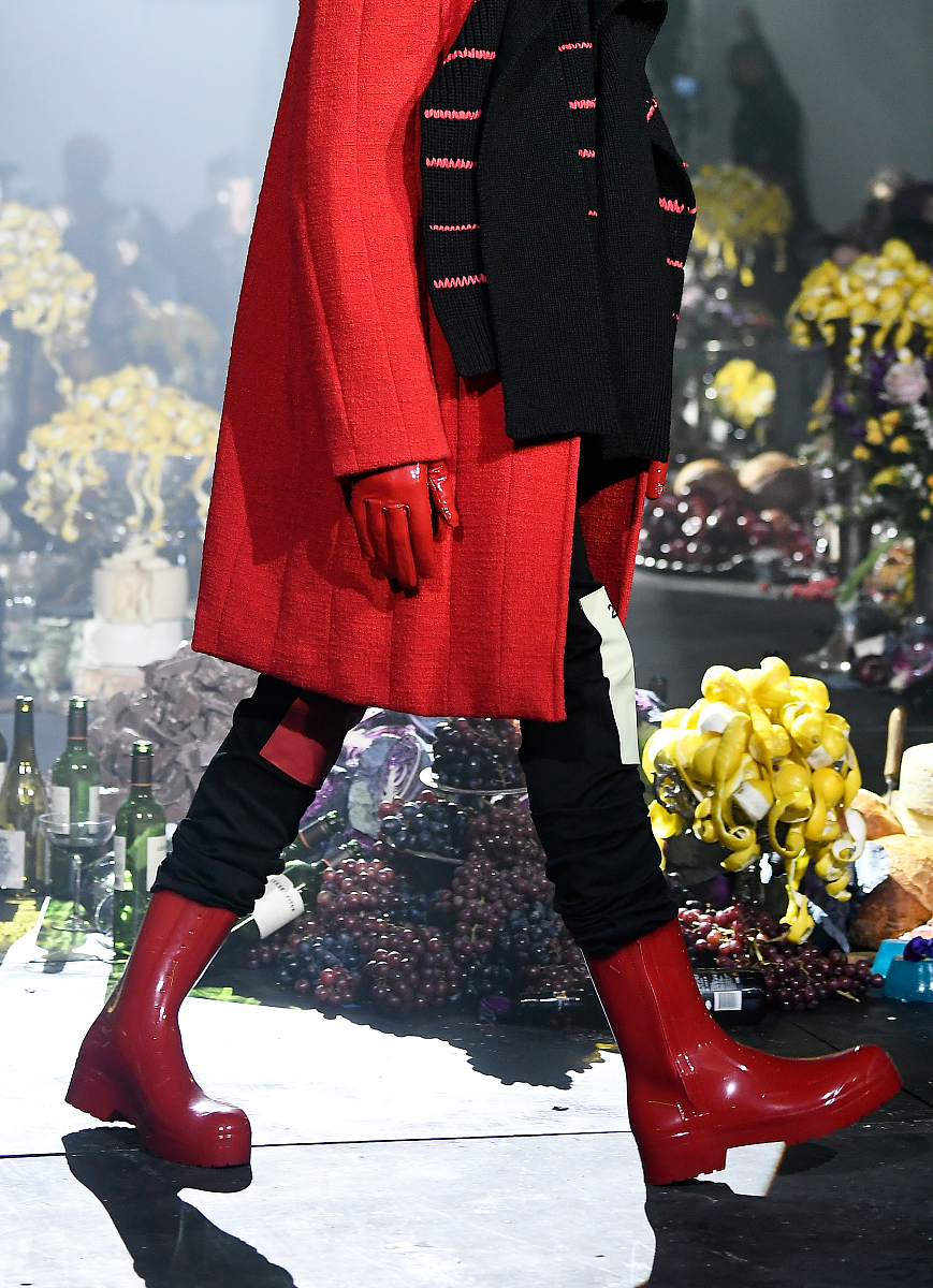 当地时间2018年2月27日,美国纽约,2018秋冬纽约男装周:raf simons 品