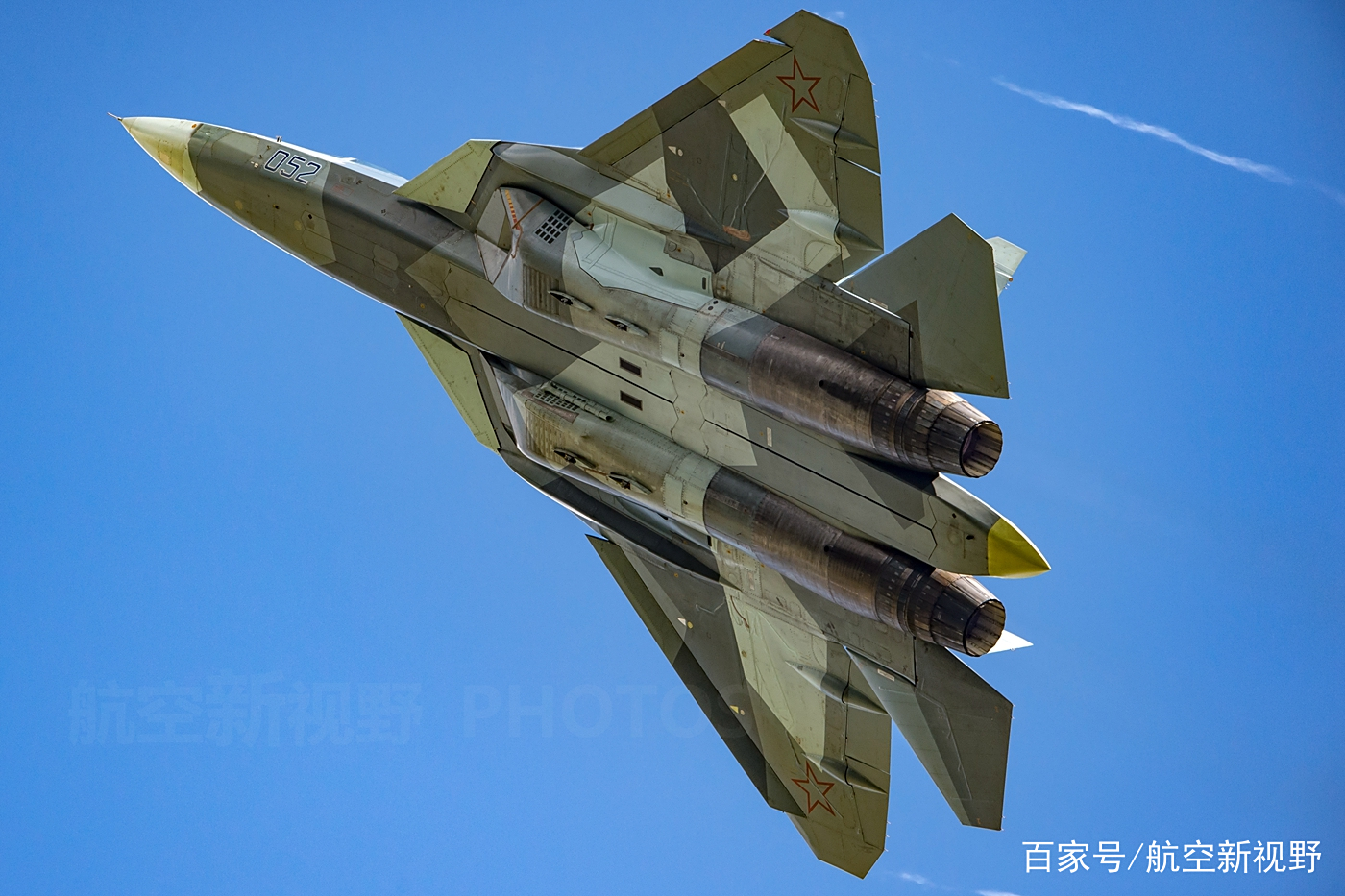 一组俄罗斯空天军苏57隐形战斗机高清美图 双