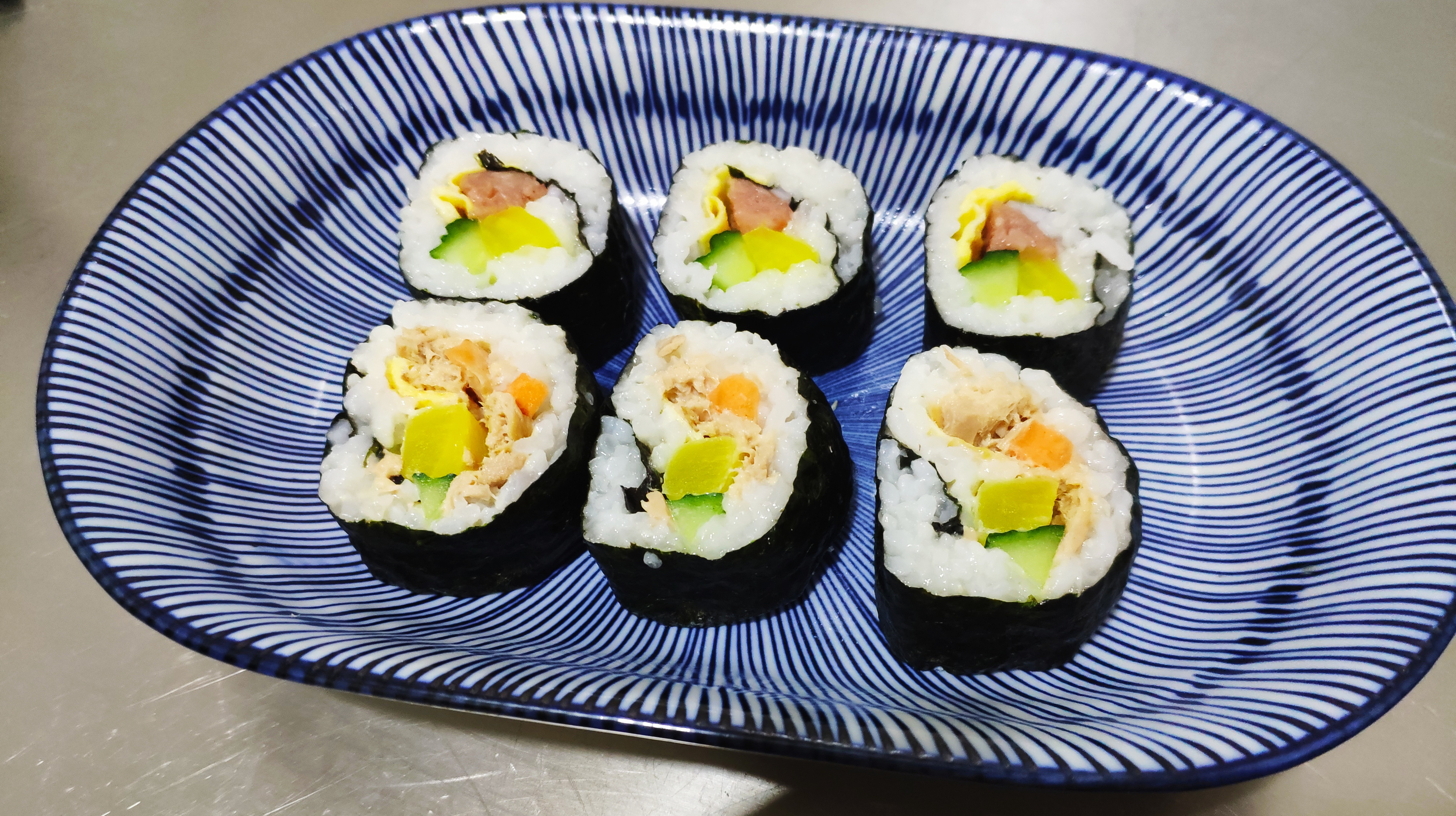 金枪鱼、火腿双味寿司,营养又美味,孩子最爱吃!