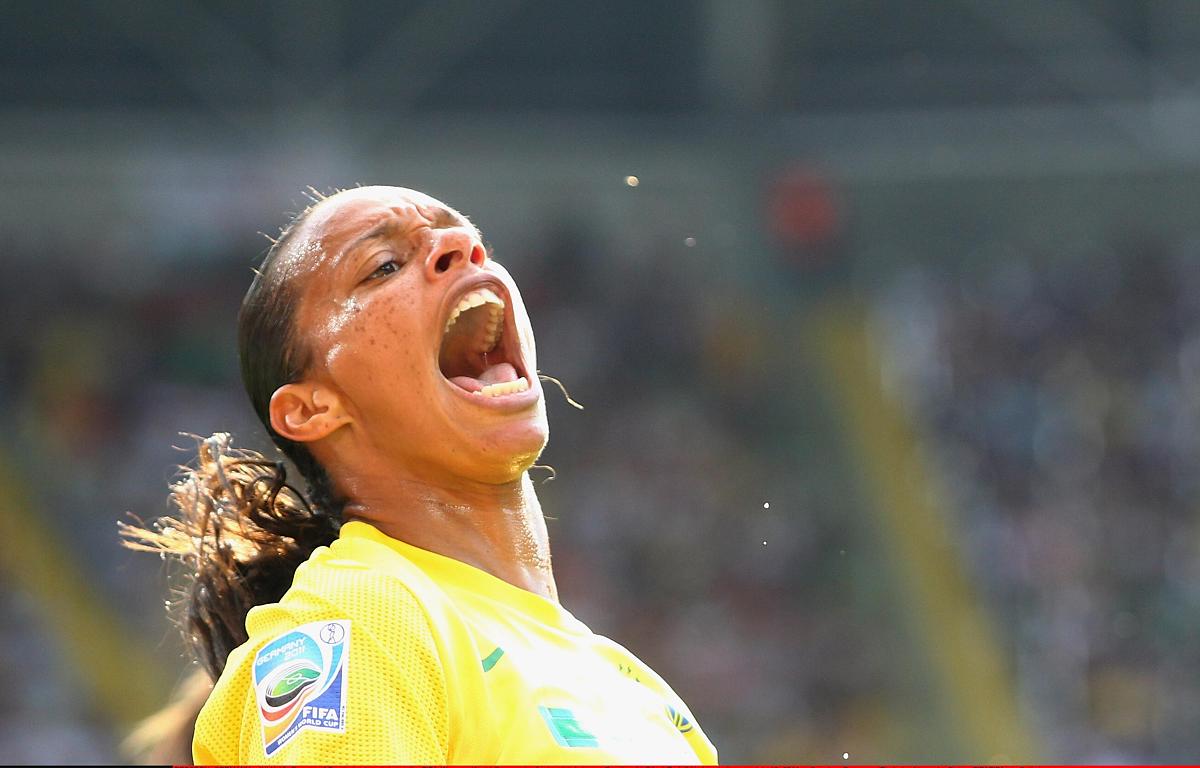 2011年7月10日,德国,2011女足世界杯1/4决赛,巴西vs美国.***_***dresd