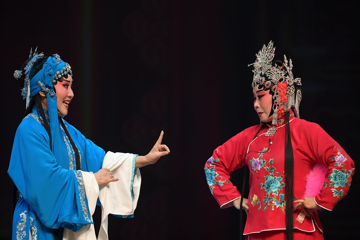 2019年7月26日,江苏苏州,山西省北路梆子《王宝钏》演出.
