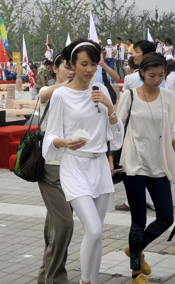 2008年8月9日,北京,《中国故事》大型文化展示活动在奥林匹克中心区正