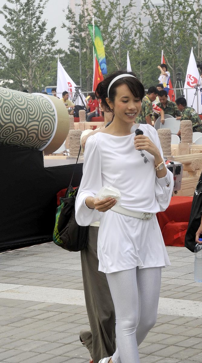 2008年8月9日,北京,《中国故事》大型文化展示活动在奥林匹克中心区正