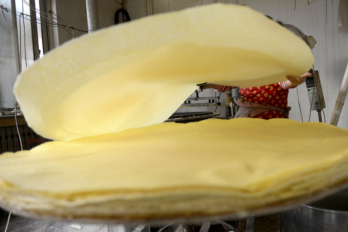 没有不粘锅怎么做千层