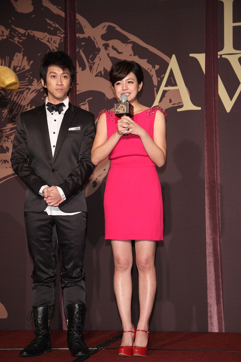 2011年10月4日,台北,新一代女神陈妍希及从搞笑谐星转战电影圈的陈汉