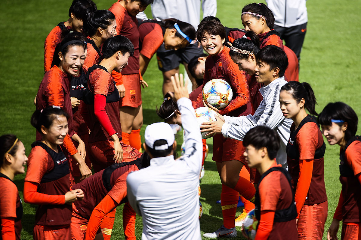 2019年6月20日,法国勒阿弗尔,2019女足世界杯1/8决赛前瞻,中国女足轻