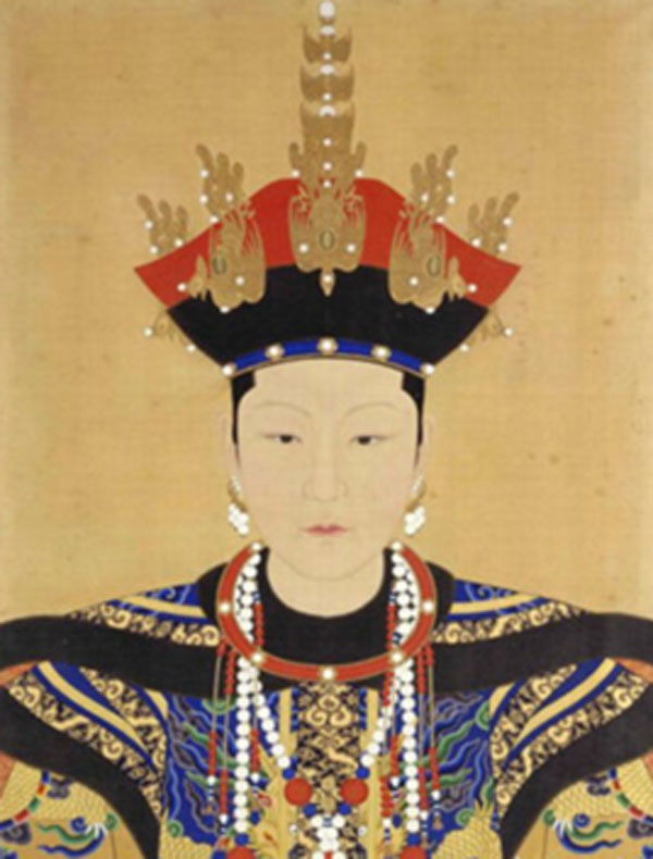 清朝皇后彩色画像,鳌拜义女端庄大气,富察皇后粉丝无图片