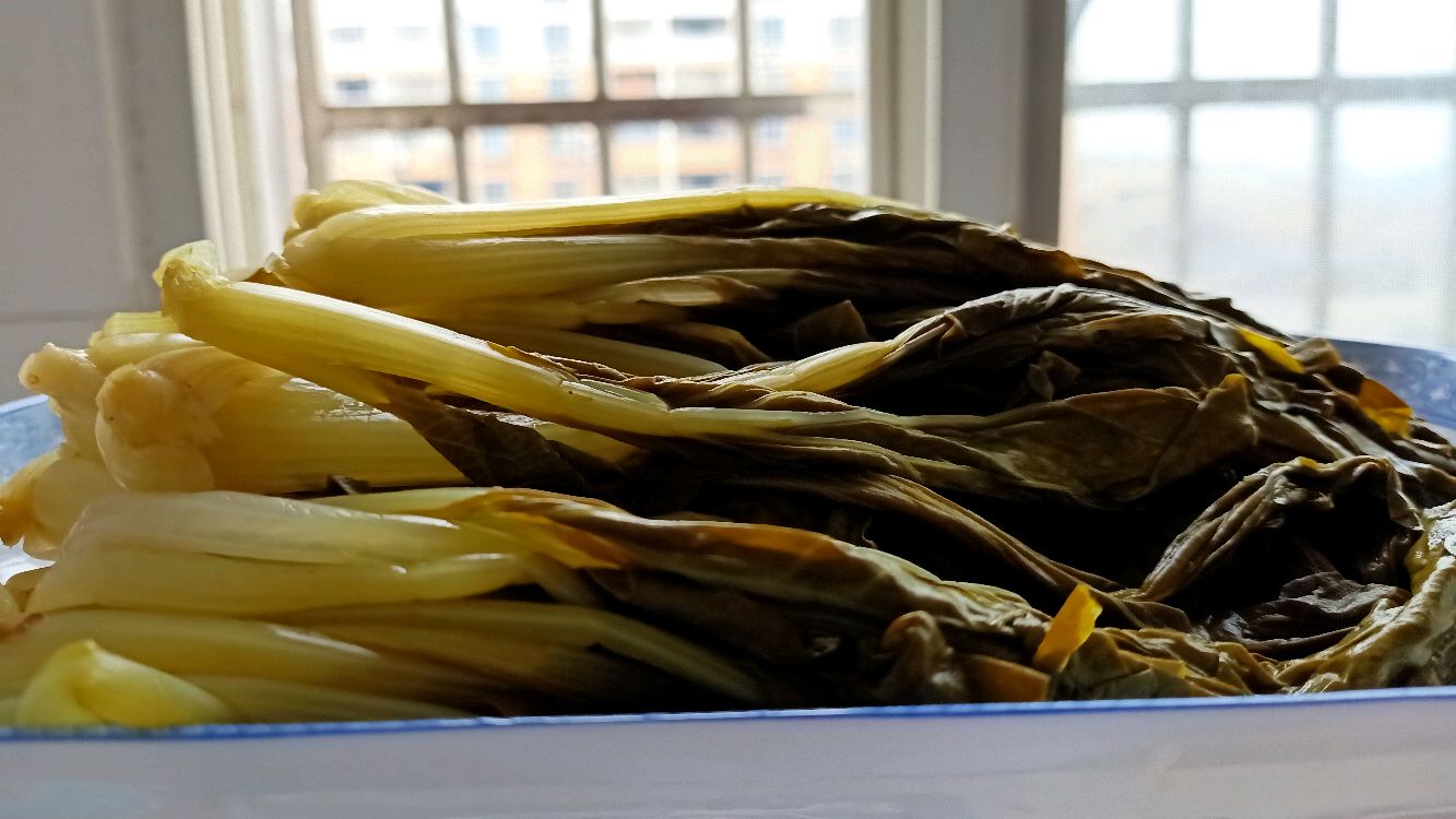 湖南特色菜,燎野菜,脆爽可口可汤可炒,腌制第二天即可食用