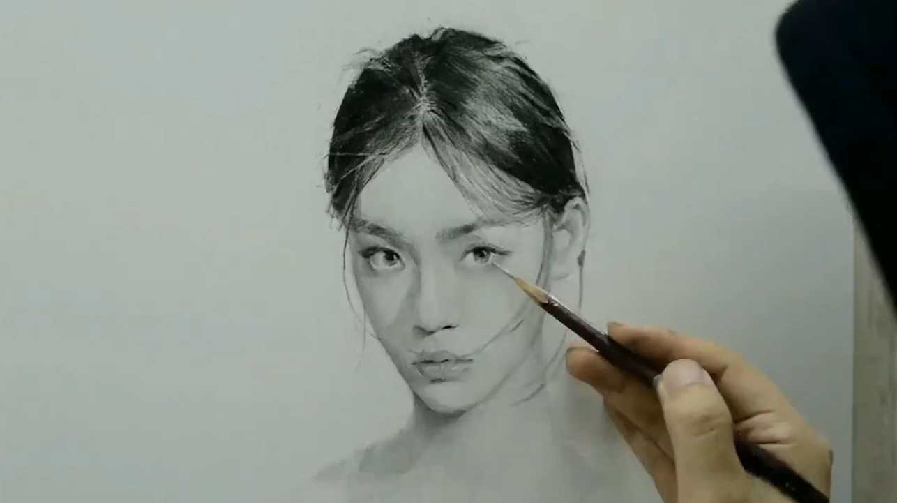 高手笔下“人物”素描画,运笔时快时慢,看到最后画得真美!