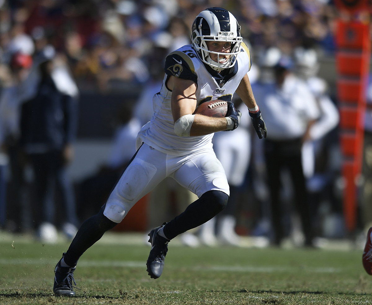 los angeles, ca - september 16: cooper kupp #18 of the los angel