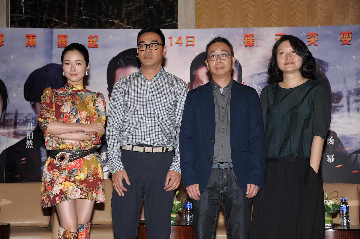 2012年08月07日,上海,电影《消失的子弹》上海发布会.刘青云,江一燕,