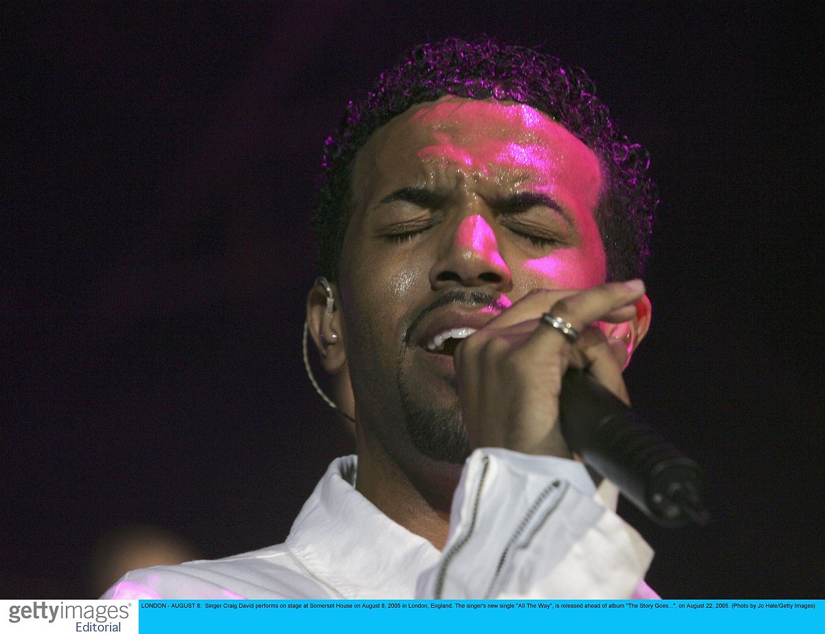 2005年8月8日,英国伦敦,著名歌手克雷格大卫(craig david)在somerset 