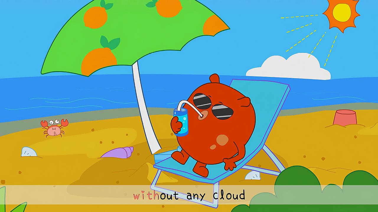 [图]咕力英文说唱:Blue Sky 有关于蓝天的英文儿歌视频动画