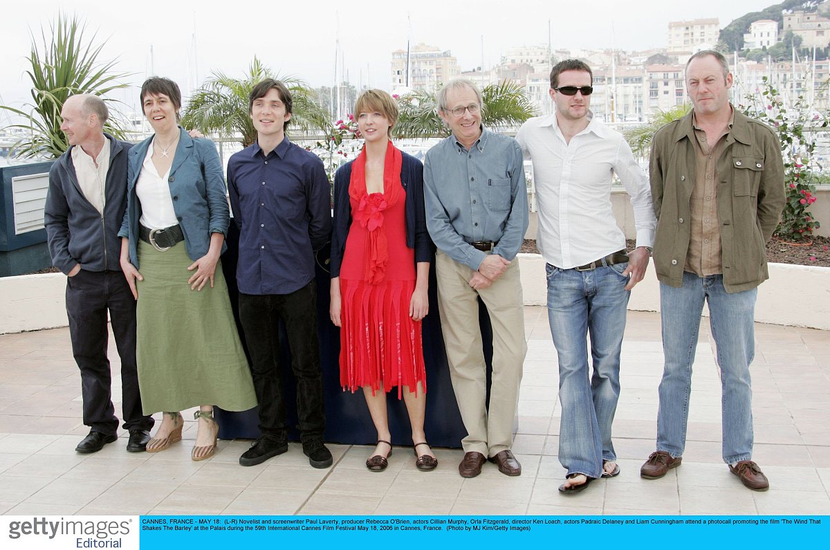 cannes, france - may 18:  (l-r) novelist and screenwriter paul l