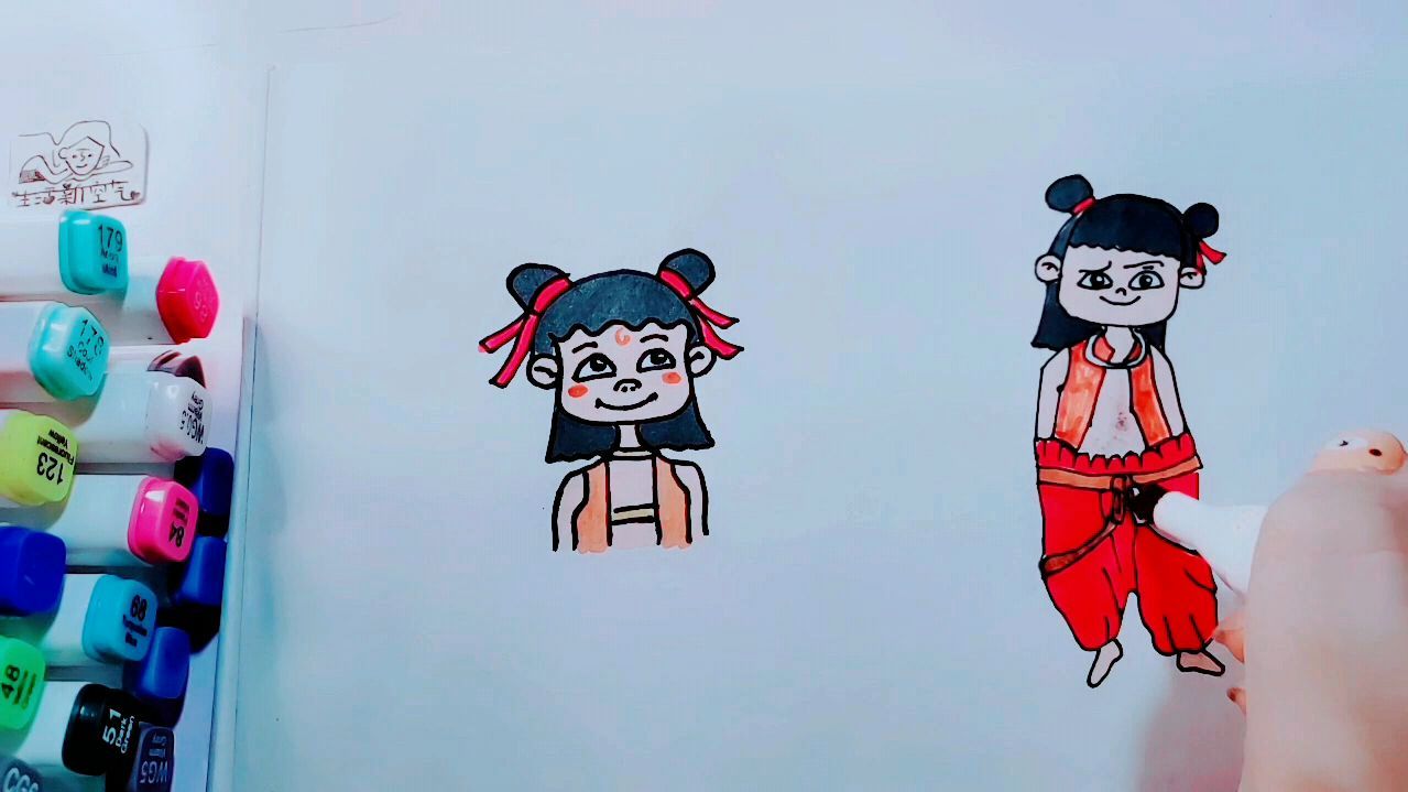 来一啵 简笔画哪吒 你学会了吗?