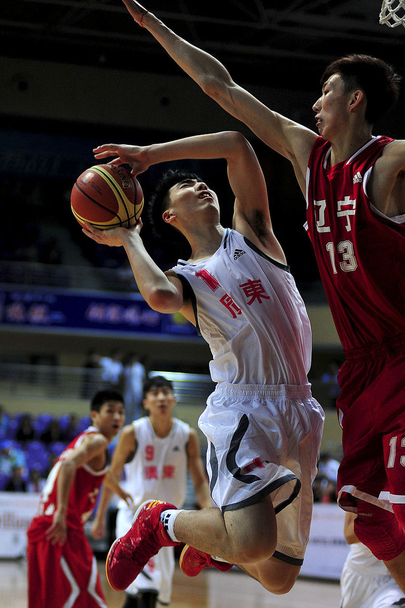2013年09月01日,辽宁省阜新市,2013全运会u18男篮小组赛,辽宁vs广东.