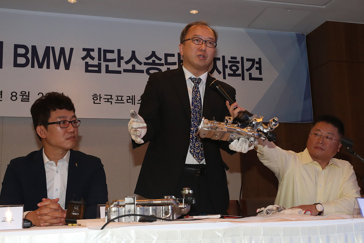 当地时间2018年8月28日,韩国首尔,韩国消费者协会诉讼支援团于当日下