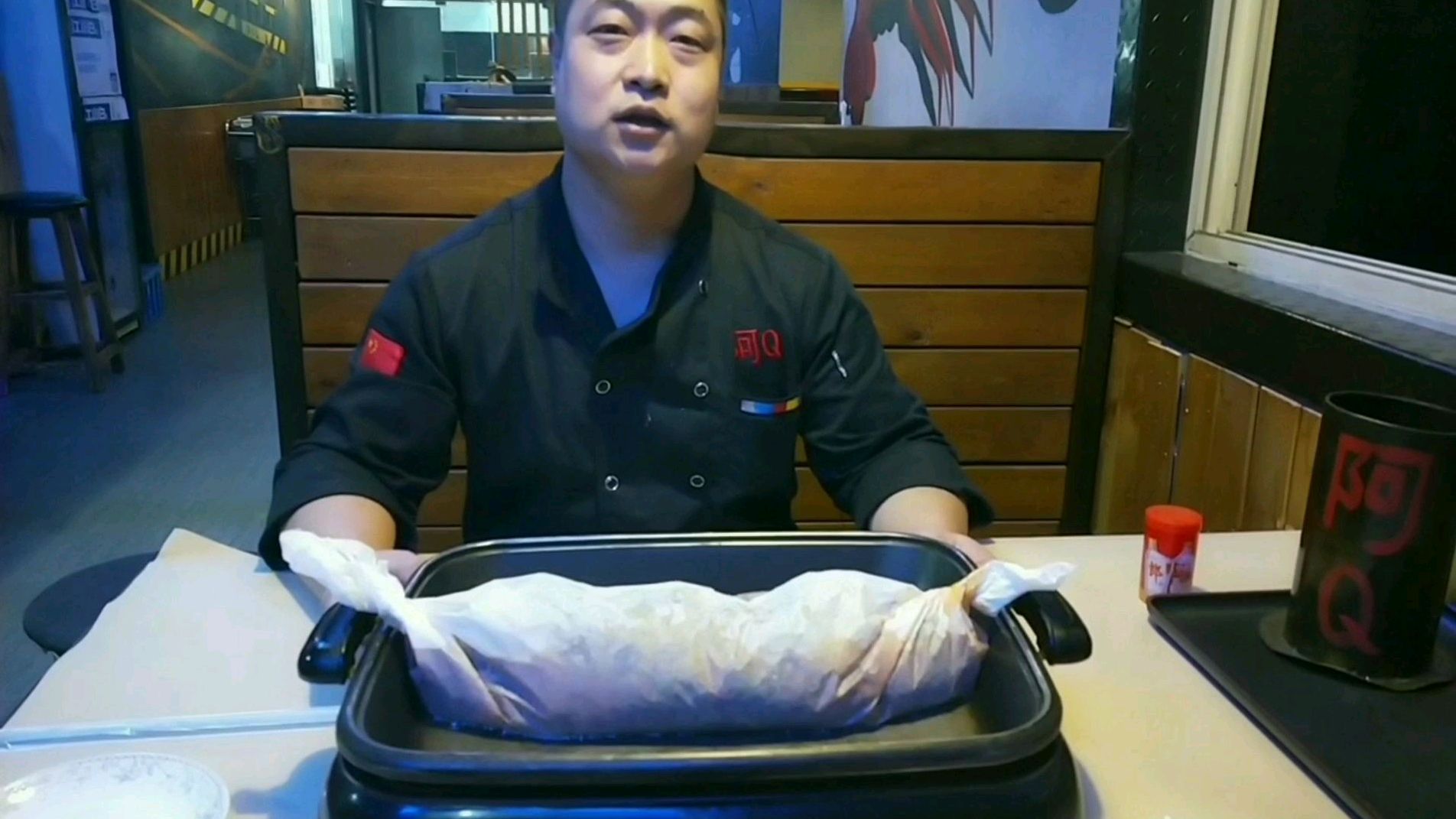 大厨教你做正宗纸包鱼店麻辣蒜香纸包鱼,全程干货学会开店没问题