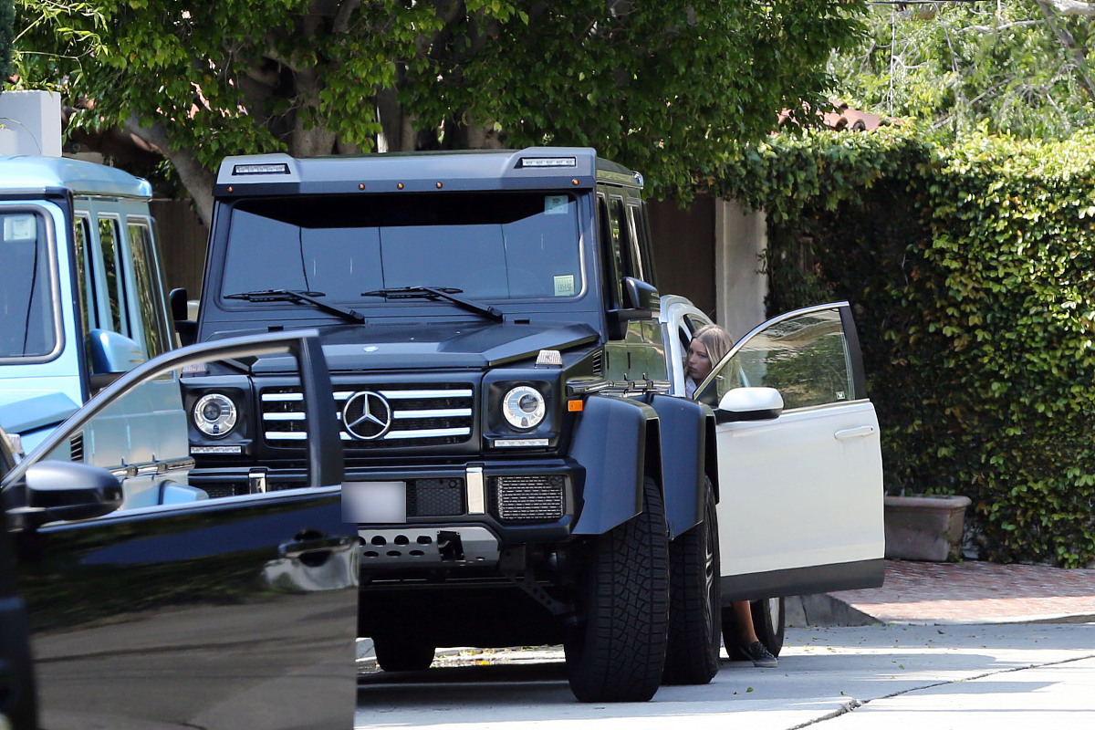 new girlfriend baskin champion leaving justin biebers house on f