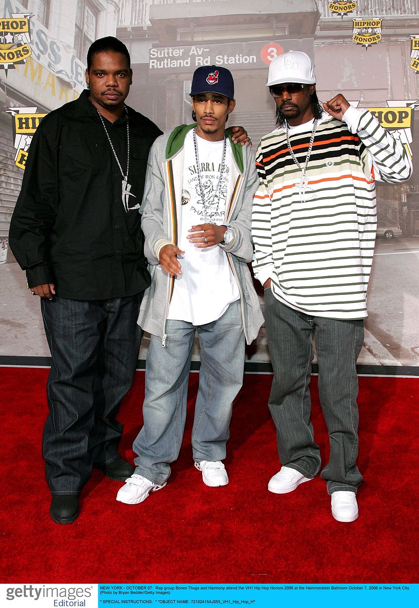 new york - october 07:  rap group bones thugs and harmony attend
