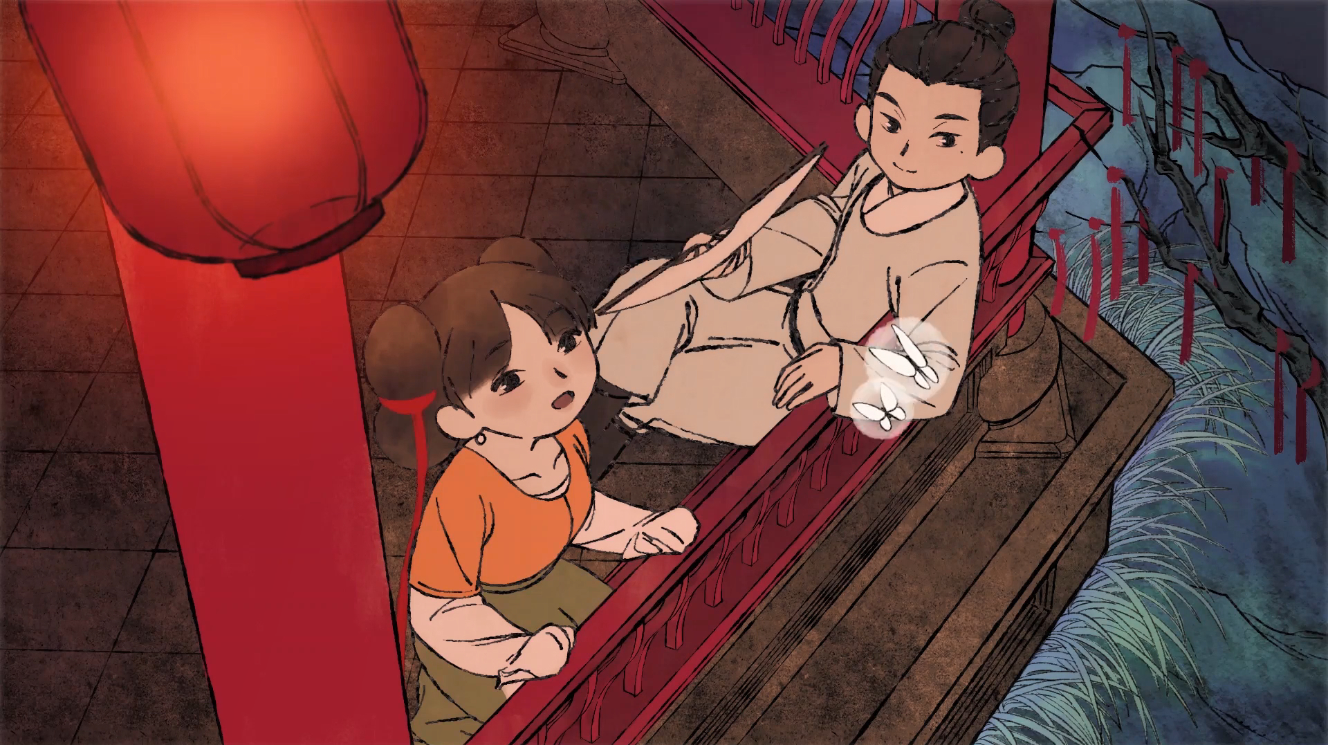 一部精美的中国风动画,随手一截就是张水墨画壁纸,简直是艺术品