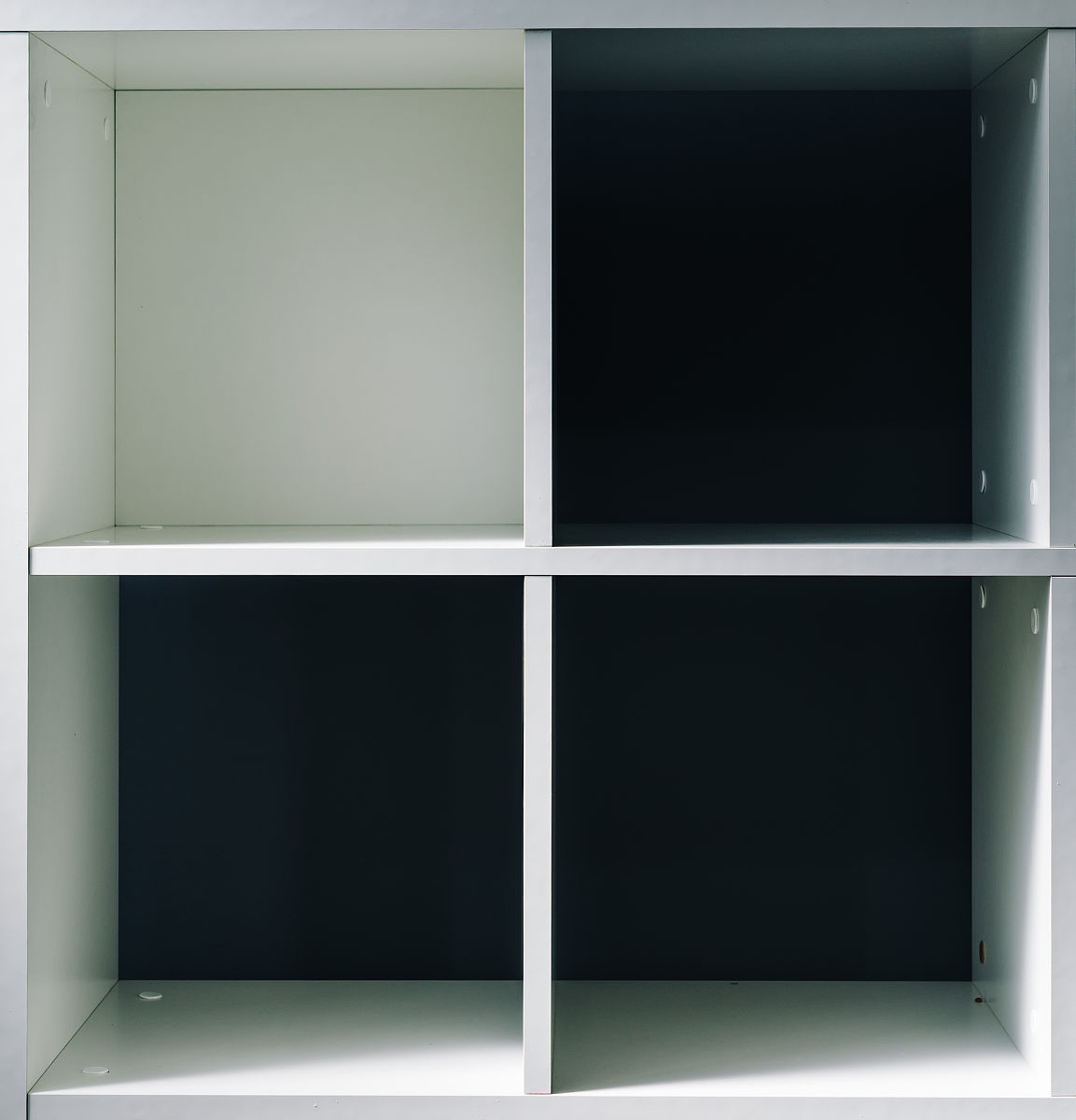 empty office or bookcase library shelves