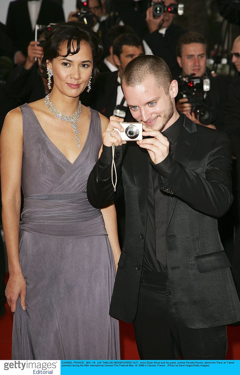 伊利亚·伍德elijah wood,pamela racine    cannes, france - may 18