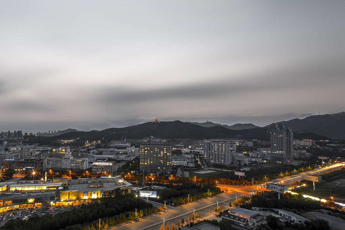 山东省烟台市,城市风光,海滨风景.