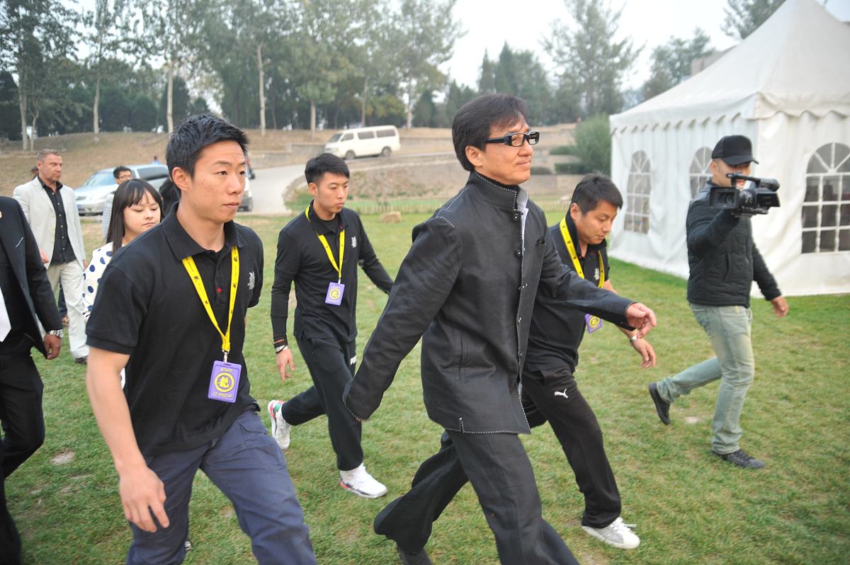 2014年10月23日,北京,成龙亮相电影《绝地逃亡》发布会.成龙