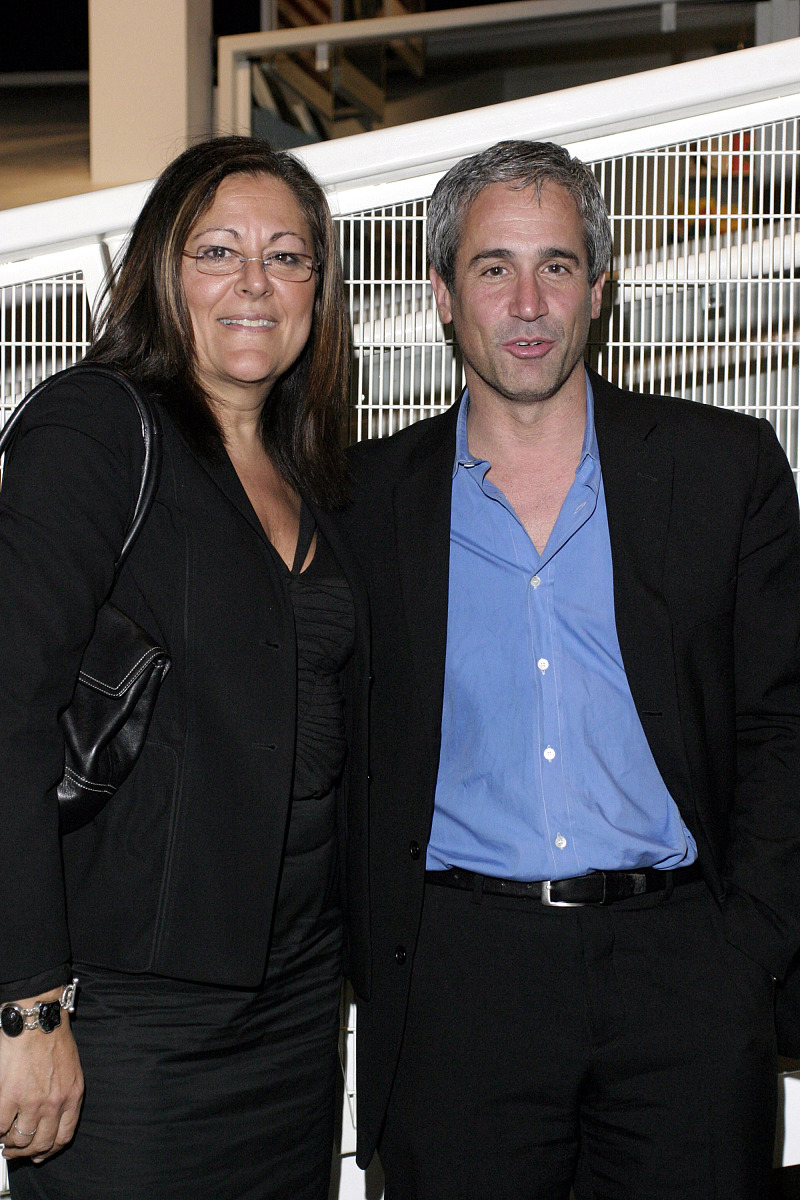 new york - april 22:  fern mallis and denis freedman pose at the