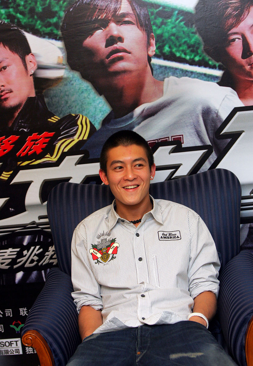 2005年6月19日,电影《头文字d》全球首映礼发布会在北京举行.陈冠希.+