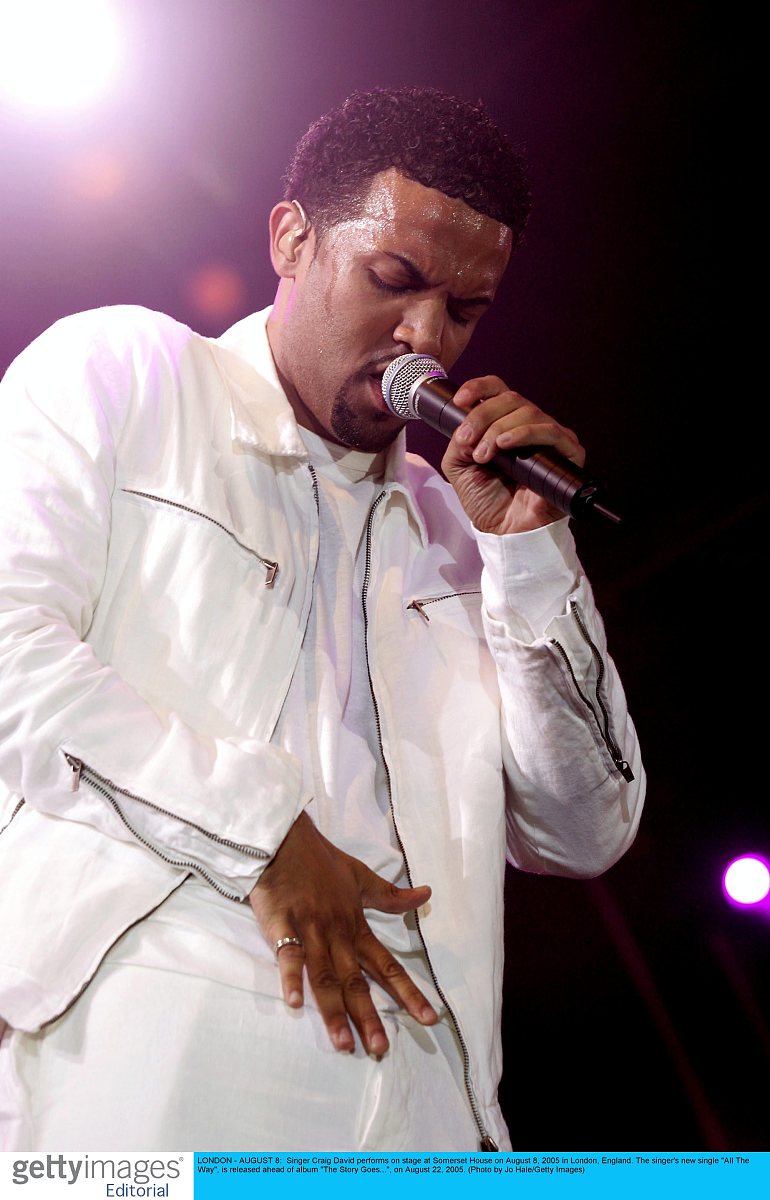 2005年8月8日,英国伦敦,著名歌手克雷格大卫(craig david)在somerset 