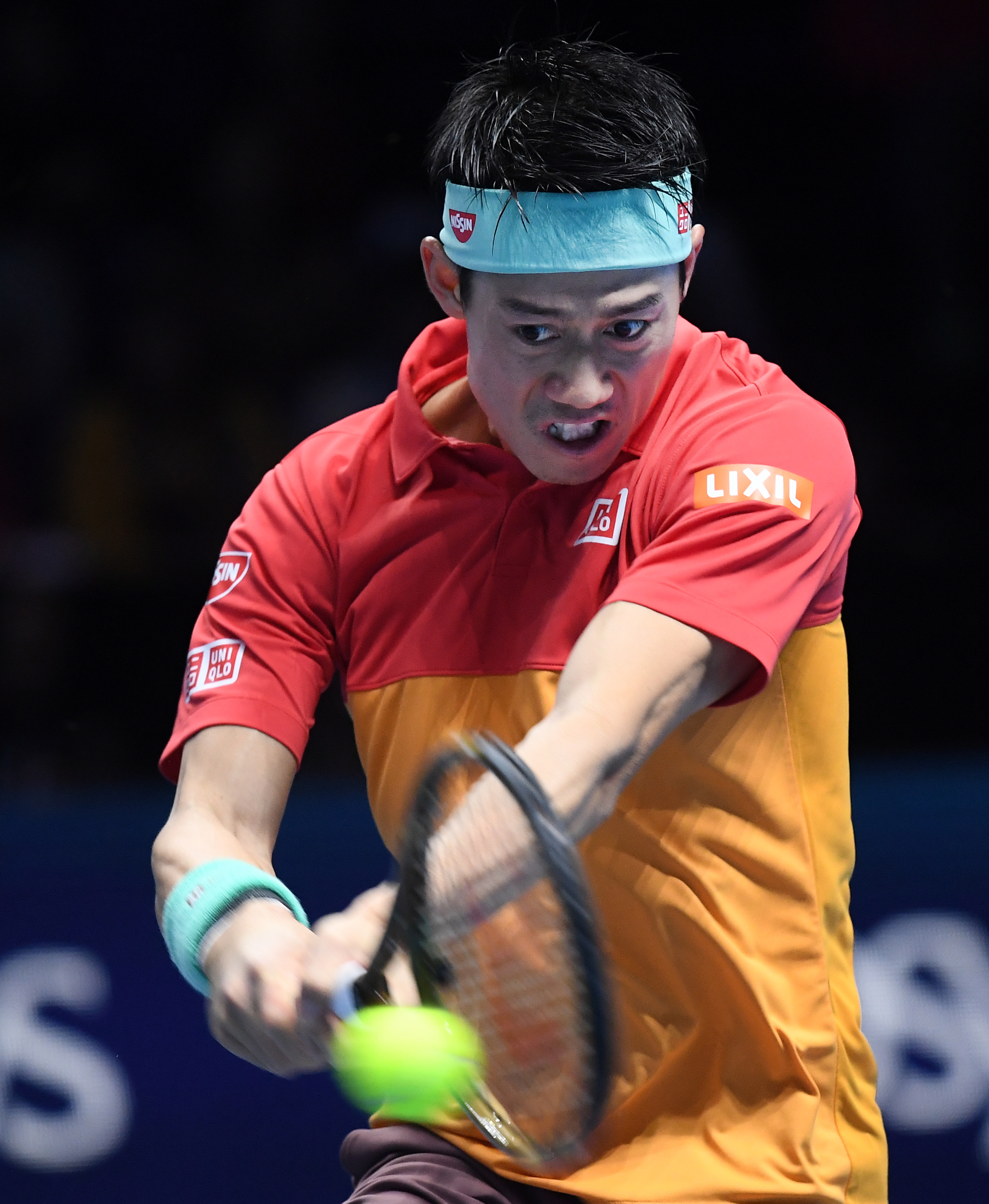 网球--ATP年终总决赛小组赛:锦织圭不敌安德森