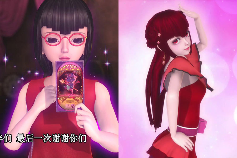 叶罗丽战士变身对比,王默真是一个人?陈思思的头发长大会变色?图片