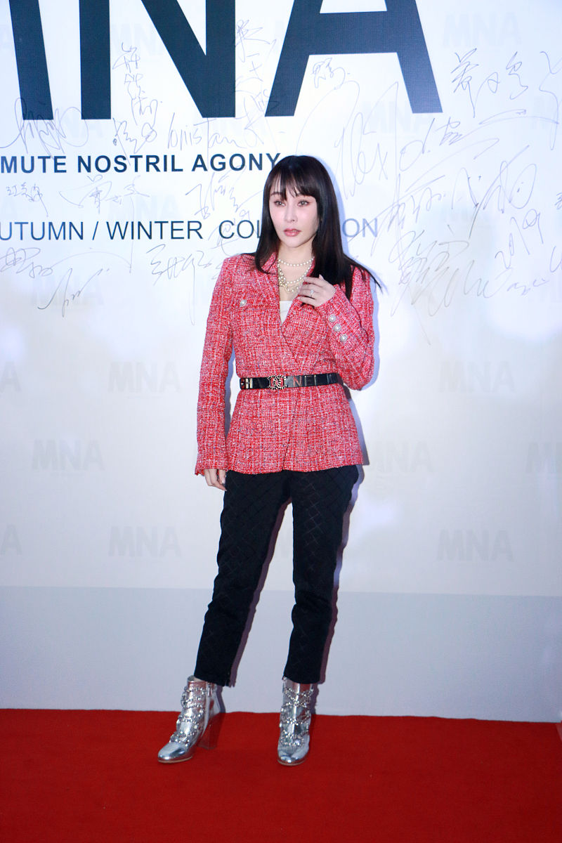 2019年5月28日,杭州,明星亮相mna2019a/w新品大秀.温岚