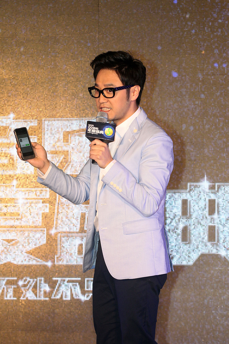 2014年2月20日,北京,qq音乐年度盛典新闻发布会.***_***王铮亮 ,