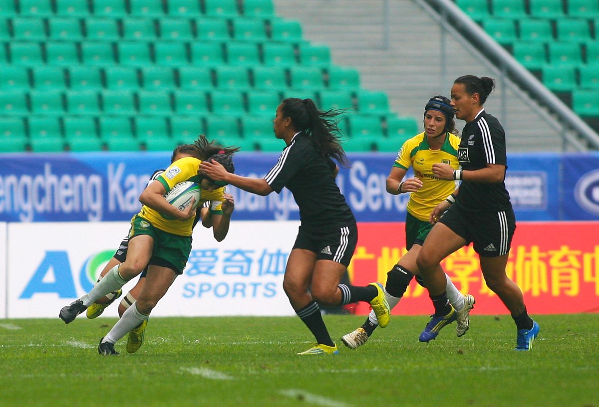 2013年3月30日,广州,2013世界女子七人制橄榄球赛,新西兰29-0巴西.***