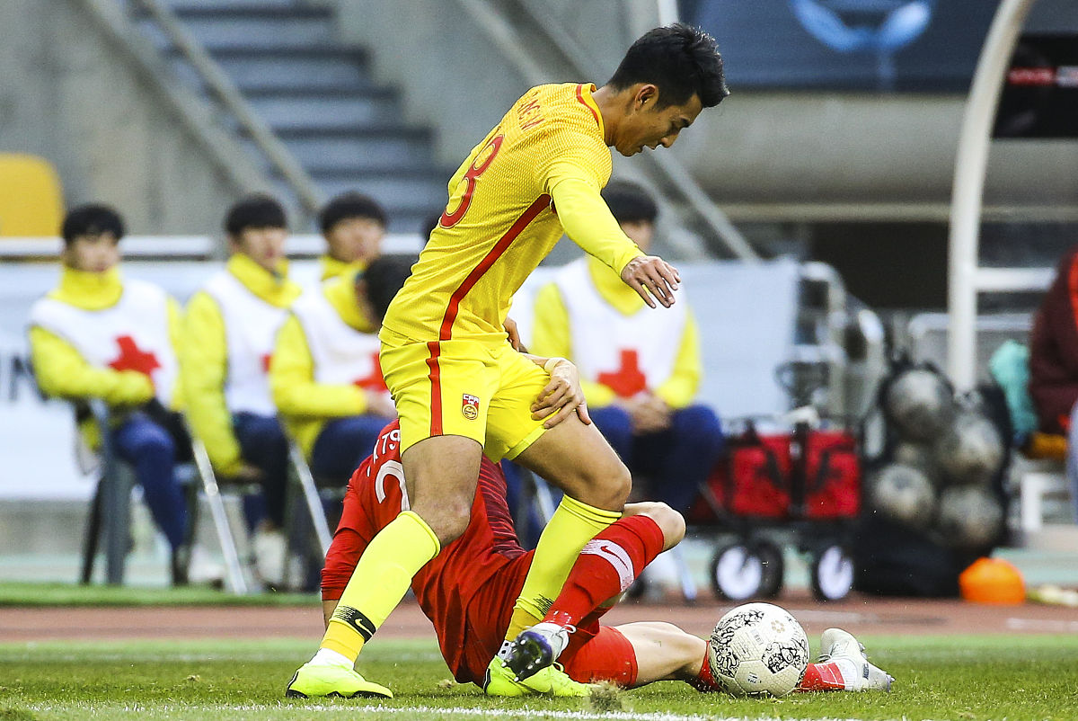 2019年12月18日,韩国,2019东亚杯第3轮,中国男足vs中国香港男足.