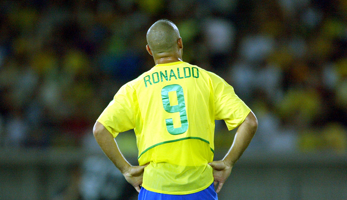 2002年6月30日,世界杯决赛,巴西2-0战胜德国.罗纳尔多.brazil's ronal