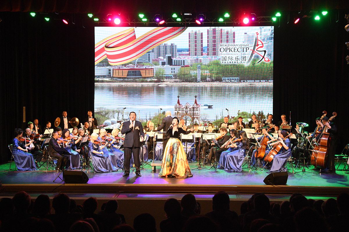 当地时间2019年9月2日,俄罗斯阿穆尔州布拉戈维申斯克市,当地举行"胜