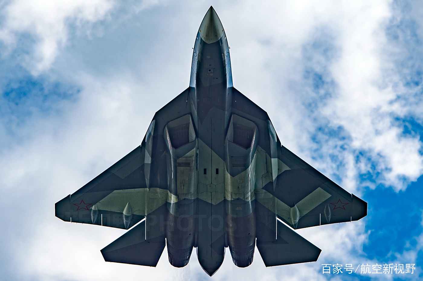 一组俄罗斯空天军苏57隐形战斗机高清美图 双