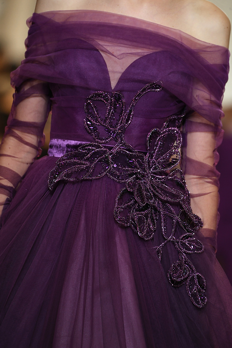 2018秋冬巴黎高定时装周: elie saab 细节