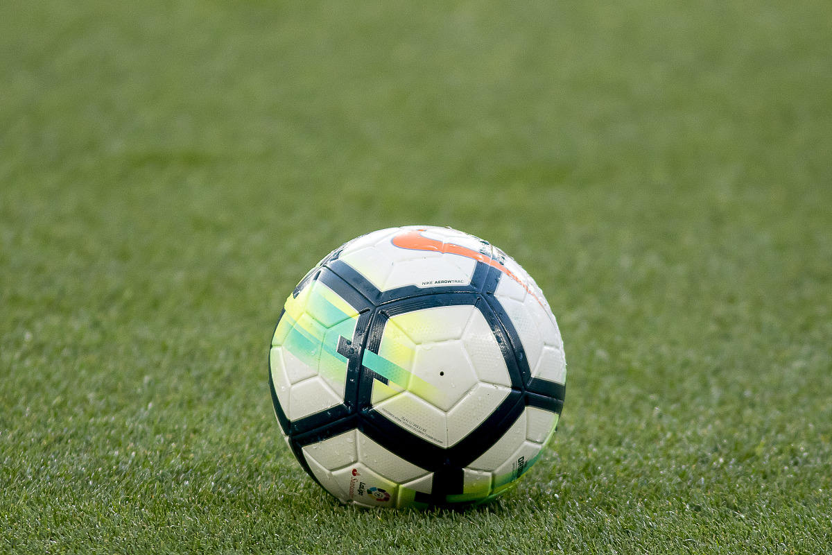 official ball during the spanish football league la liga match b