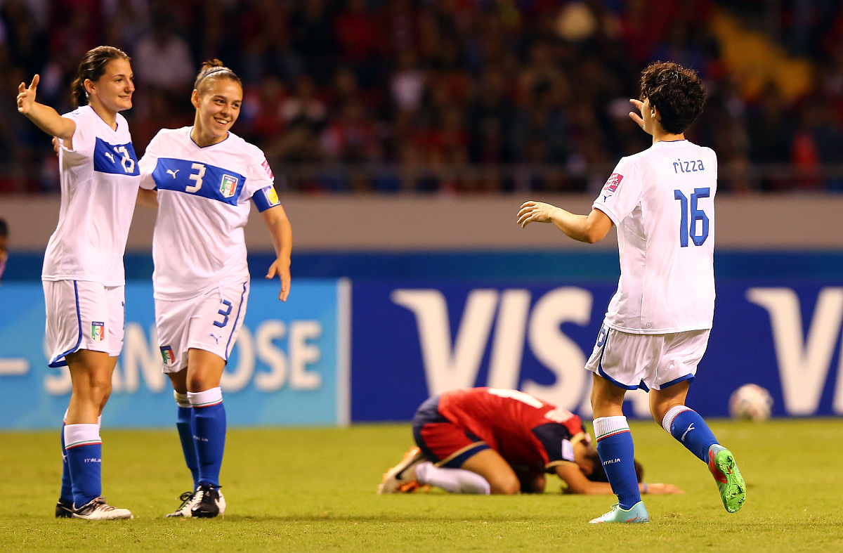 2014年3月18日,哥斯达黎加,2014u17女足世界杯小组赛,哥斯达黎加vs意