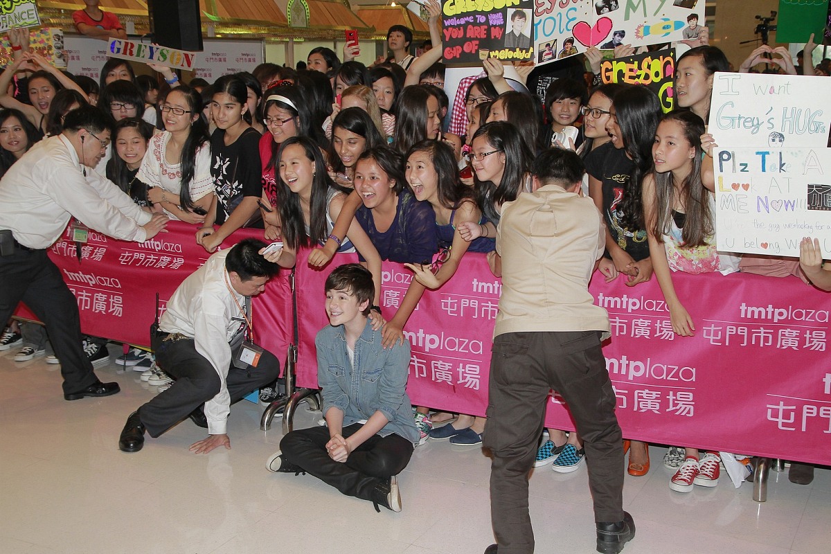 2012年4月29日,香港,美国天才神童格雷森(greyson chance)香港首次见