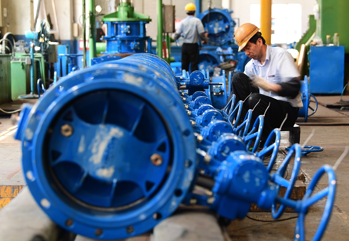 改写：目前蝶阀应用最广泛的为双偏心密封蝶阀。